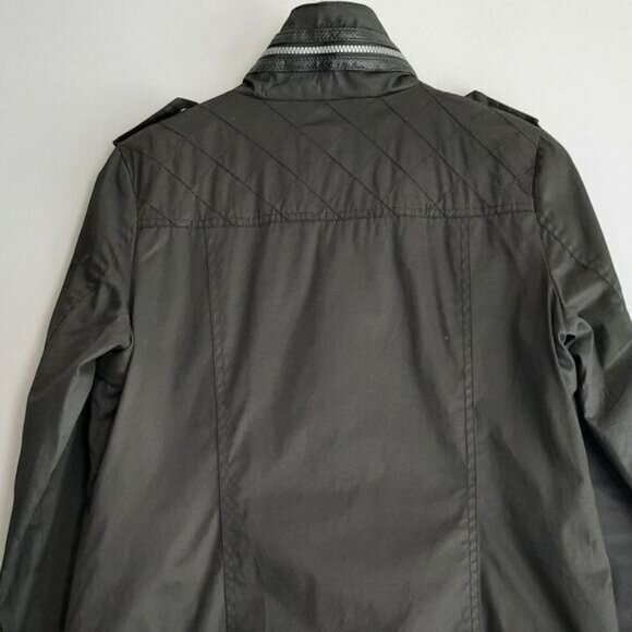 SAM EDELMAN Full-Zip Utility Jacket  Windbreaker Black Sz XS - Picture 8 of 13